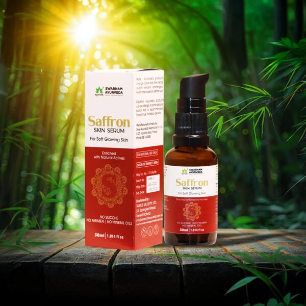 Ayurvedic Saffron Skin Serum for glowing skin